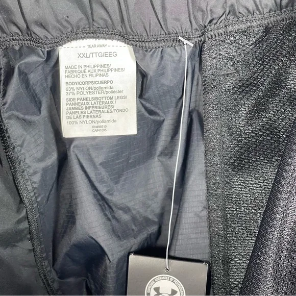 Under Armour Mens Pants XXL Black Elastic Waist Lightweight Pockets - Picture 13 of 13